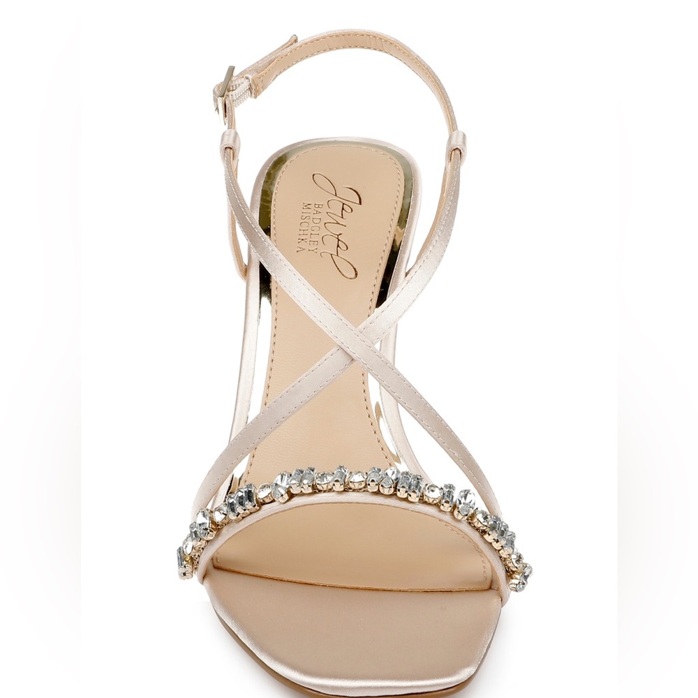 Badgley Mischka Champagne Heels - Picture 3 of 5